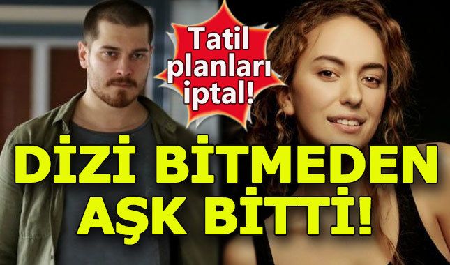 Çağatay Ulusoy ve Duygu Sarışın'dan şok ayrılık kararı! dizi bitmeden aşk bitti!