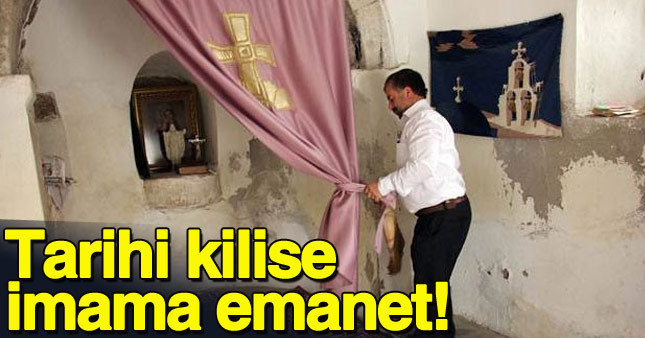 Cami imamı kiliseye sahip çıktı