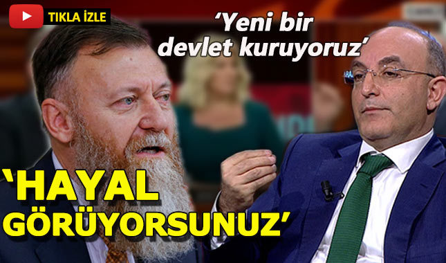 Canlı yayında 'Yeni bir devlet kuruyoruz' polemiği