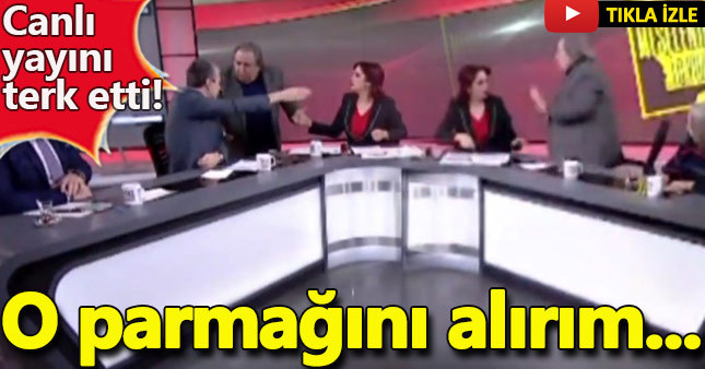 Canlı yayında büyük kavga!