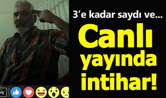 Canlı yayında canına kıydı