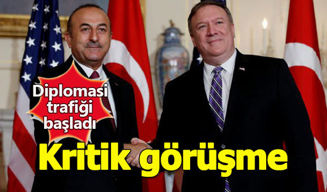 Çavuşoğlu ABD'li mevkidaşı Pompeo ile görüştü