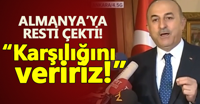 Çavuşoğlu'ndan son dakika Almanya açıklaması