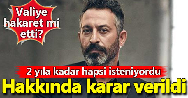 Cem Yılmaz hakkında karar verildi