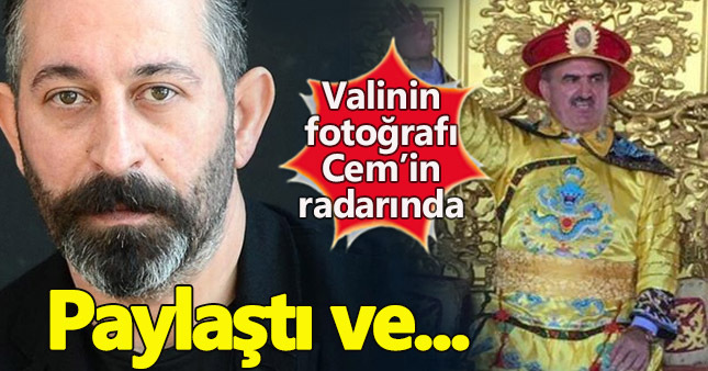 Cem Yılmaz o valinin fotoğrafını paylaştı!