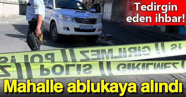 Cemevine bombalı saldırı ihbarı
