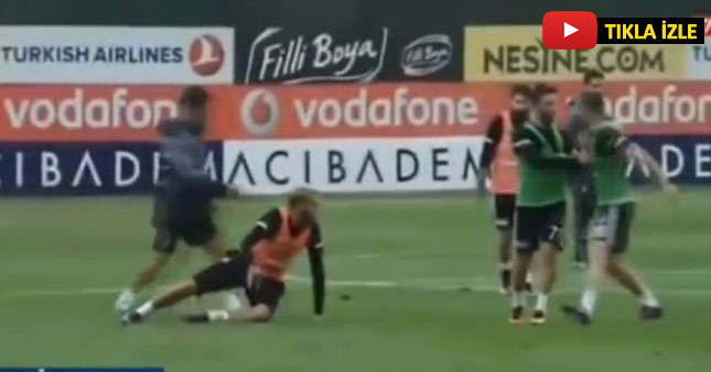 Cenk ile Caner pozisyon sonrası tartıştı