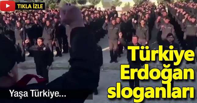 Cerablus polisinden Erdoğan ve Türkiye sloganları