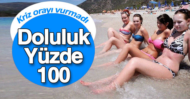 Çeşme'de doluluk oranı yüzde 100