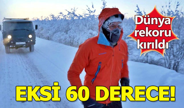 Çılgın sporcu eksi 67 derecede rekor kırdı