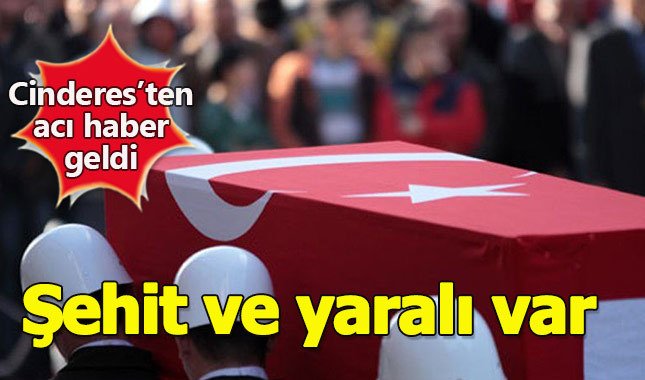 Cinderes'te patlama 1 asker şehit oldu