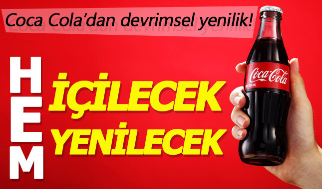 Coca Cola içeceklerinin şişelerini yiyebileceğiz