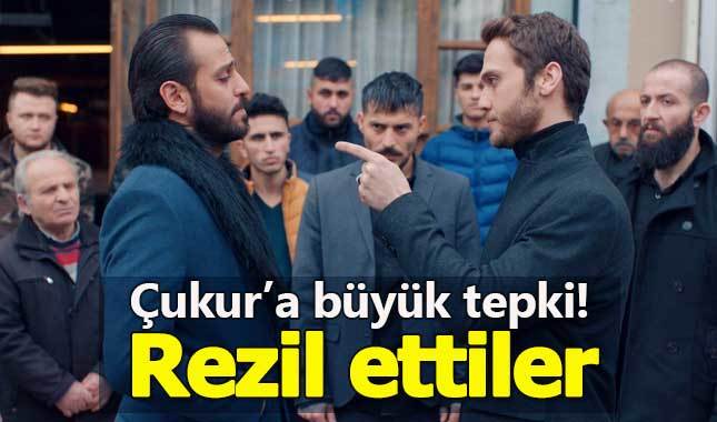 Çukur dizisindeki sahneler yerden yere vuruldu