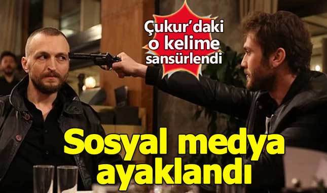 Çukur dizisindeki sansürlü sahneye sosyal medyada tepki yağdı