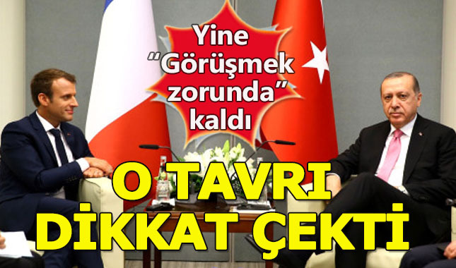Cumhurbaşkanı Erdoğan, Fransa Cumhurbaşkanı Macron ile görüştü