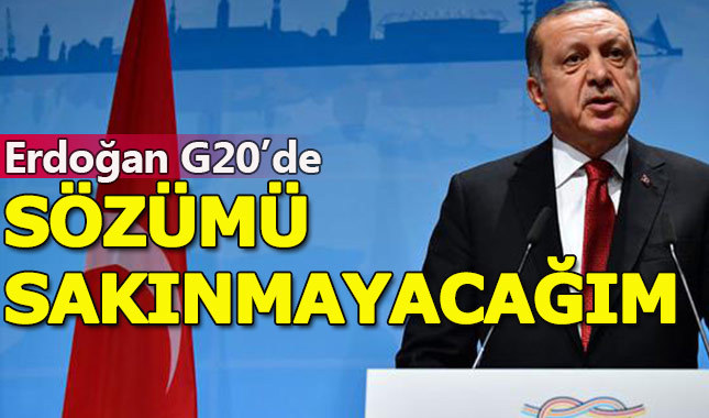 Cumhurbaşkanı Erdoğan G20 zirvesinde konuşuyor