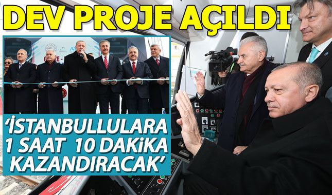 Cumhurbaşkanı Erdoğan, Gebze-Halkalı tren hattının açılışını yaptı