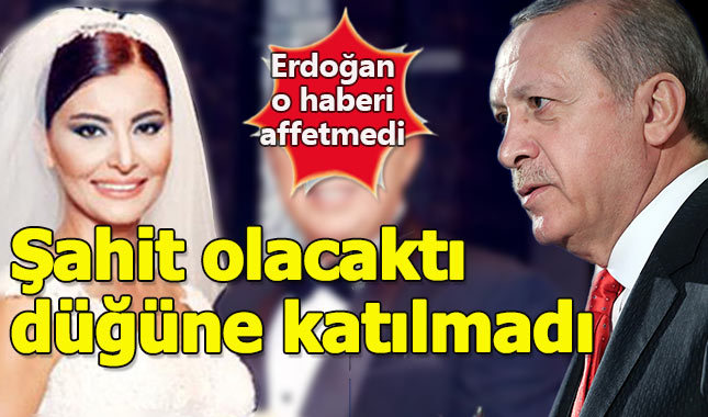 Cumhurbaşkanı Erdoğan, Hande Fırat'ın düğününe katılmadı