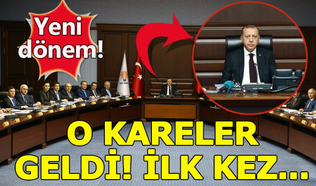 Cumhurbaşkanı Erdoğan, MKYK koltuğuna Genel Başkan sıfatıyla oturdu