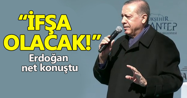 Cumhurbaşkanı Erdoğan: Onları Türkiye'ye ifşa edeceğim