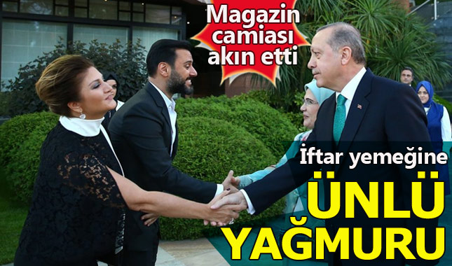 Cumhurbaşkanı Erdoğan'ın iftar yemeğine ünlü yağmuru