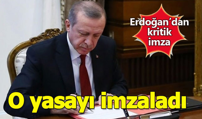 Cumhurbaşkanı Erdoğan ittifak yasasını onayladı