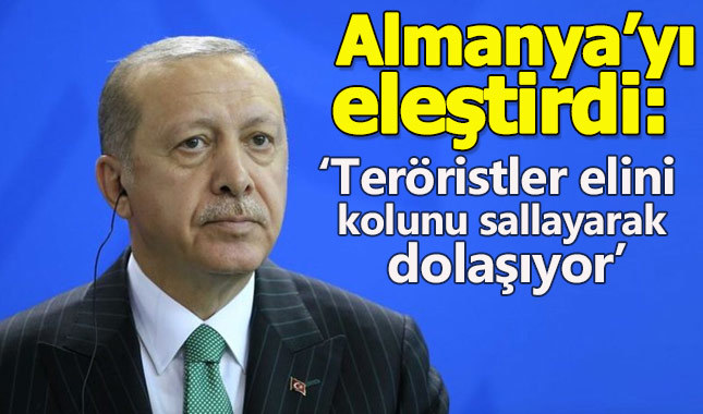 Cumhurbaşkanı Erdoğan'dan Almanya'ya eleştiri