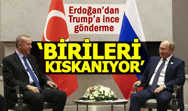 Cumhurbaşkanı Erdoğan'dan Putin'e: Aramızdaki dayanışma birilerini kıskandırıyor