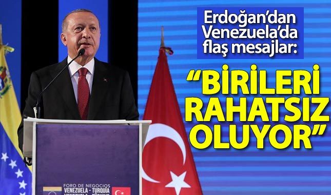 Cumhurbaşkanı Erdoğan'dan Venezuela'da flaş mesajlar