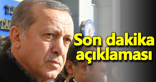 Cumhurbaşkanı Erdoğan'dan patlama açıklaması