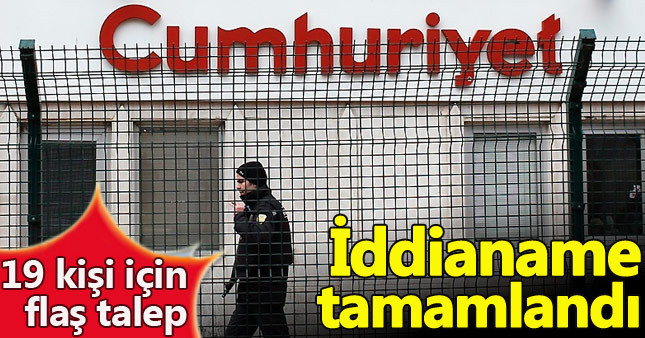Cumhuriyet gazetesi soruşturması iddianamesinin tam metni yayınlandı