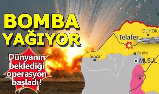 DEAŞ'ın elinde bulunan Telefer'e hava bombardımanı başladı