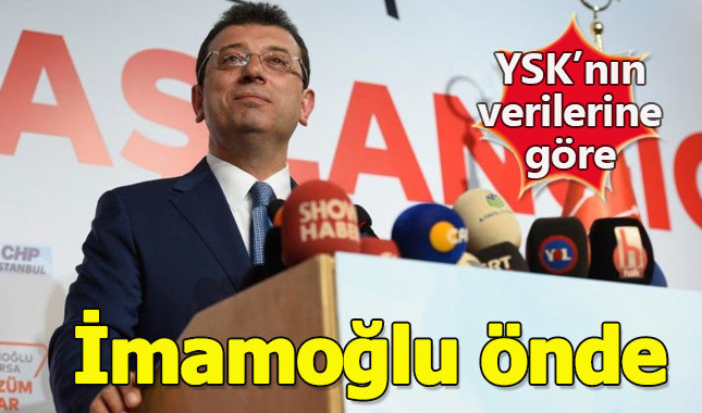 DHA duyurdu: İstanbul'da Ekrem İmamoğlu önde