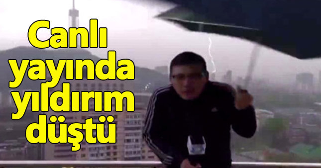 Dailan Tv muhabiri canlı yayında beklenmedik bir olay yaşadı