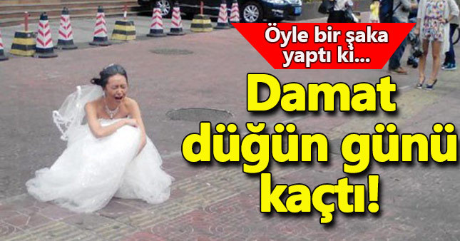 Damat düğünde kaçtı
