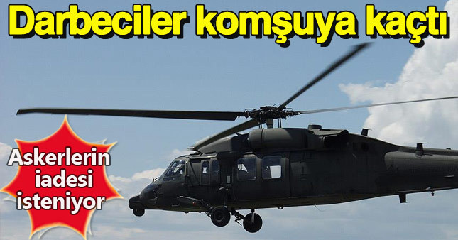 Darbe girişiminde bulunan askerler Yunanistan'a kaçtı