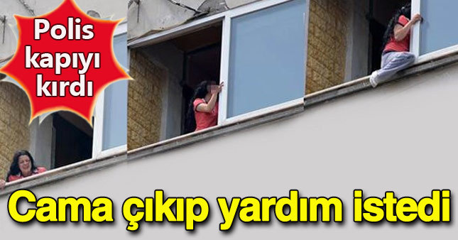 Dayak yiyen kadın cama çıkıp yardım istedi