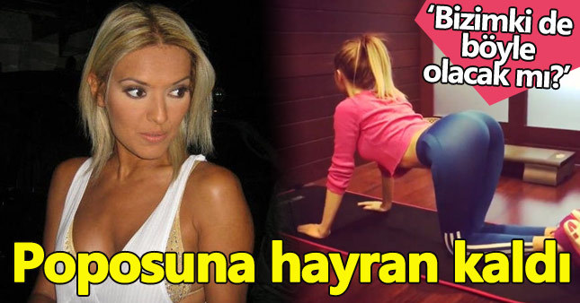 Demet Akalın, Cansu Taşkın'ın poposuna hayran!