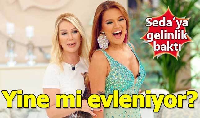 Demet Akalın Seda Sayan'a gelinlik baktı