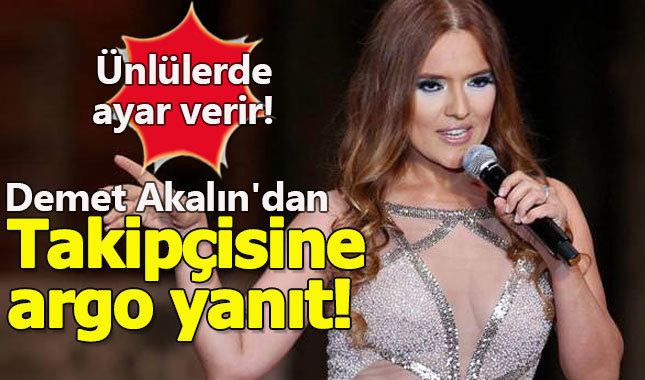 Demet Akalın'dan takipçisine argo yanıt! (Ünlüler de ayar verir)