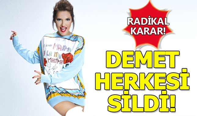 Demet boşanmanın ardından tüm dostlarını sildi!