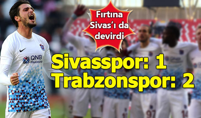Demir Grup Sivasspor 1-2 Trabzonspor maçın ÖZET görüntüleri ve GOLLERİ
