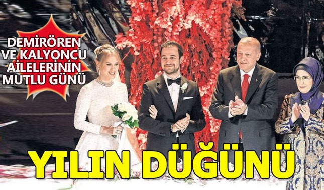Demirören ve Kalyoncu ailelerinin mutlu günü