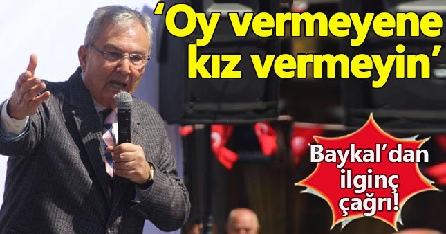 Deniz Baykal'dan ilginç referandum çağrısı