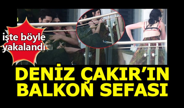 Deniz Çakır'dan balkon keyfi