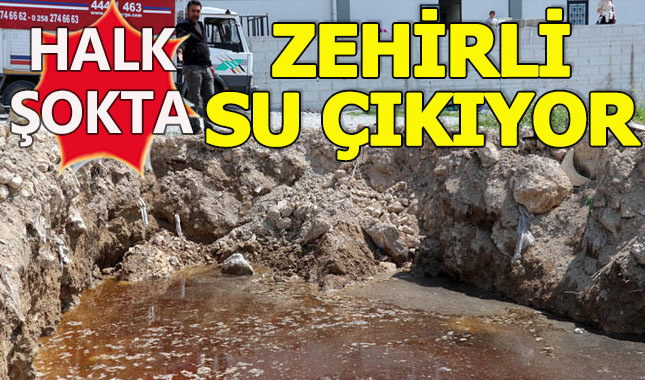 Depremden sonra zehirli su çıkmaya başladı