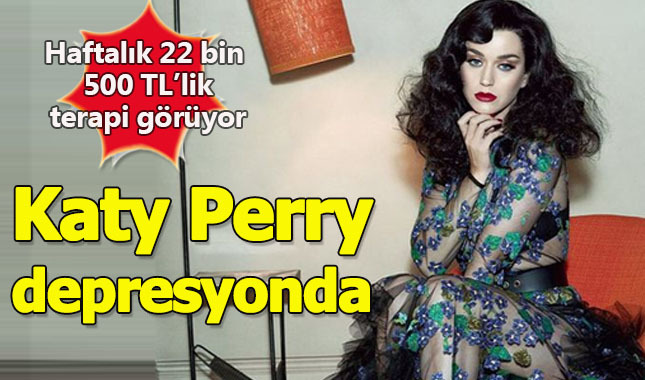 Depresyona giren Katy Perry haftalığı 22 bin 500 TL olan terapi görüyor