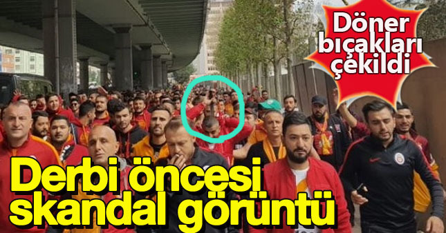 Derbi öncesi skandal görüntü