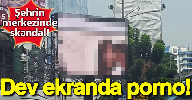 Dev ekranda porno!