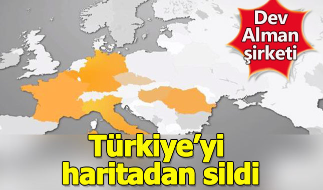Dev şirket Türkiye'yi dünya haritasından sildi